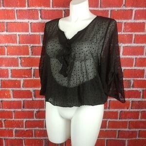 Torrid Polka Dot sheer top